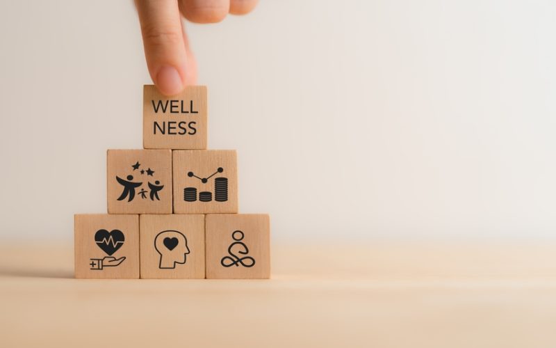 Wellness,Concept.,Wooden,Cube,Blocks,With,Health,,Mindfulness,,Mental,Health,